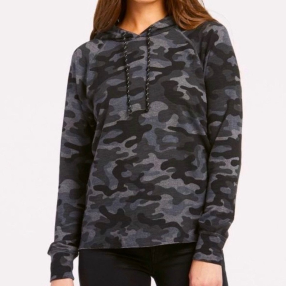 Sundry Hooded‎ Sweatshirt Gray/Black Camo